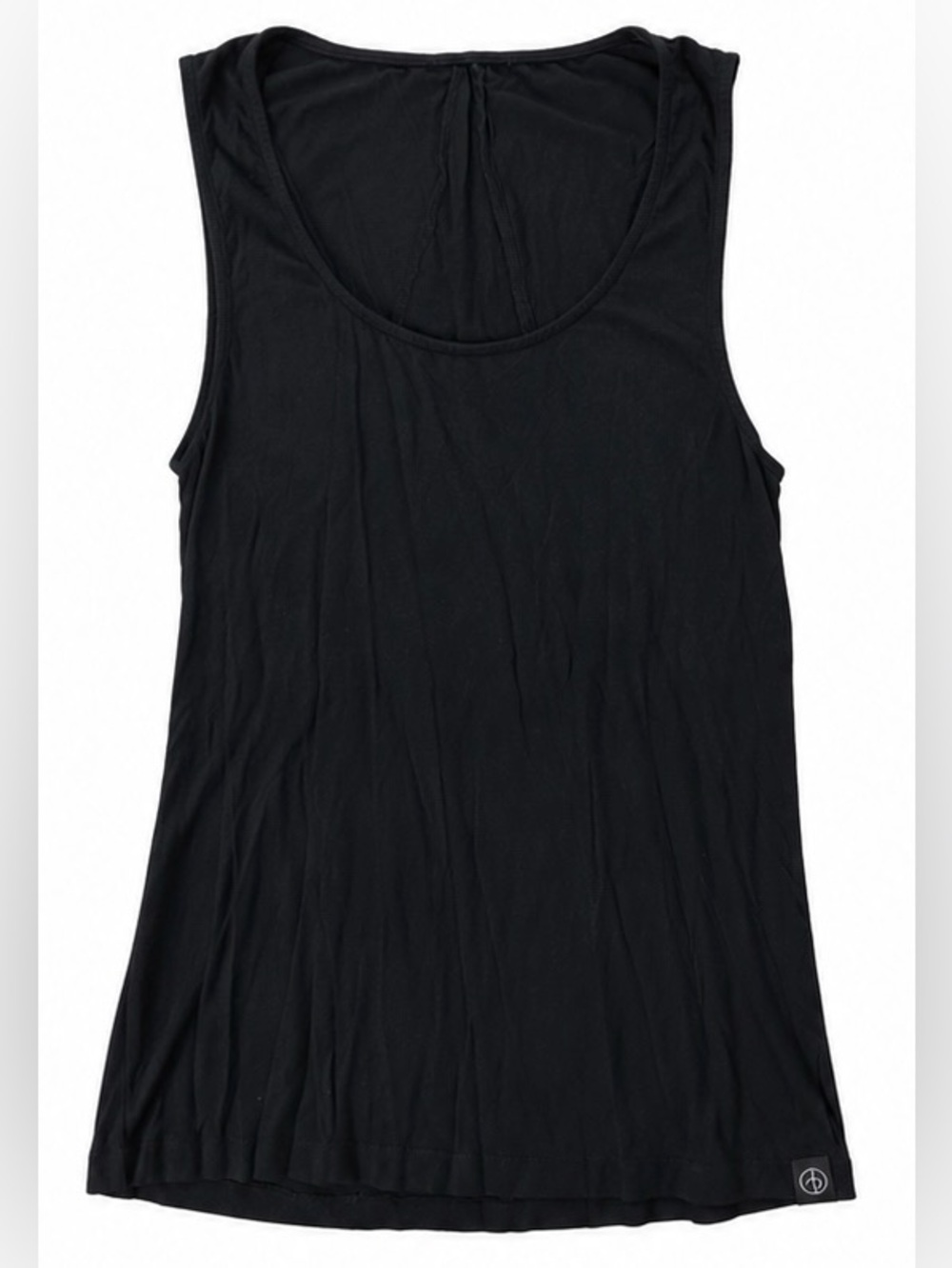 Rag & Bone Black Modal Stretch Sleeveless Scoop Neck Tank Top